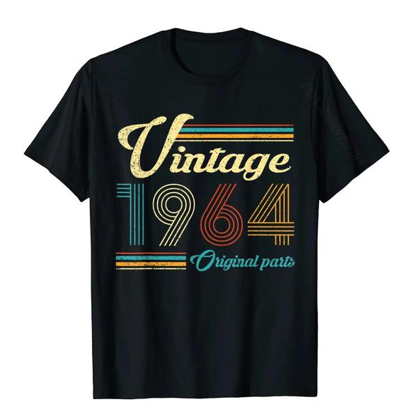 Camicie Vintage 1964 Parti originali Divertenti 56esimo compleanno Uomo Donna Maglietta Maglietta in cotone per uomo Magliette Hip Hop Famiglia normale