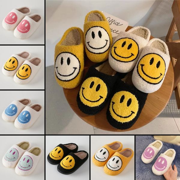 Startseite Kleidung Hausschuhe Love Happy Heart Bad House Bunny Weihnachts-Plüsch-Slides Evil Eye Smiley Face für Damen