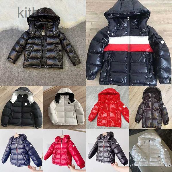 Multi Style Baby Daunenjacke Modedesigner Kid Puffer Winter Kind Warmer Mantel 120--160cm 1EJ9