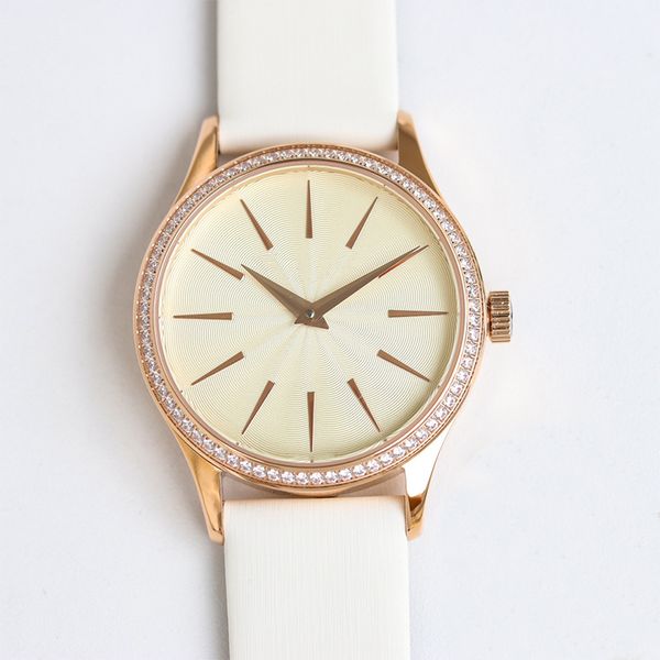 Mulheres Relógio Movimento Mecânico Automático Pulseira De Couro Pulseira 33mm À Prova D 'Água Designer Wistwatch Alta Qualidade Elegante Senhoras Relógios Luxo Relojes