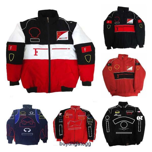 Herren Neue Jacke Formel 1 F1 Damen Jacke Mantel Kleidung Racing Herbst Winter Baumwolle Auto Voll Stickerei College Stil Retro Motorrad X442