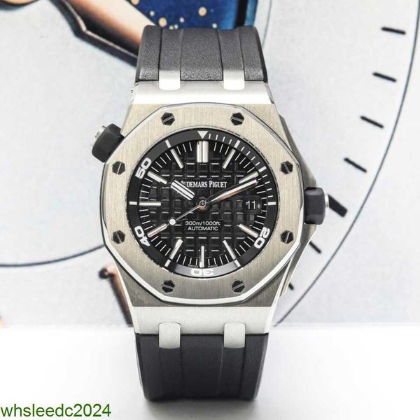 Audemar Pigue Relógios de luxo Royal Oak Offshore 15703ST.OO.A002CA.01 Relógio masculino com exibição de data Relógio mecânico automático 42 mm mostrador preto HB RSGC