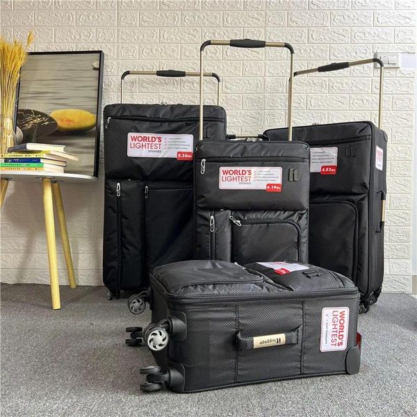 Koffer 30 Zoll Ultraleichter Reisekoffer Luftfrachtbox Supergroße Kapazität Wasserdichter Stoff Boarding Trolly Case Rollgepäck