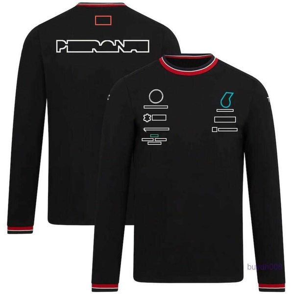 Novas camisetas masculinas e femininas Fórmula 1 F1 Polo Roupas Top Team Racing Terno de manga comprida Oficial mesmo modelo de fãs