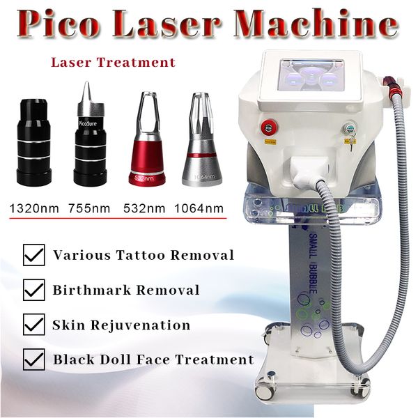 Macchina portatile per la bellezza del laser Pico Rimozione del tatuaggio Picolaser Trattamento vascolare Ringiovanimento della pelle Uso domestico