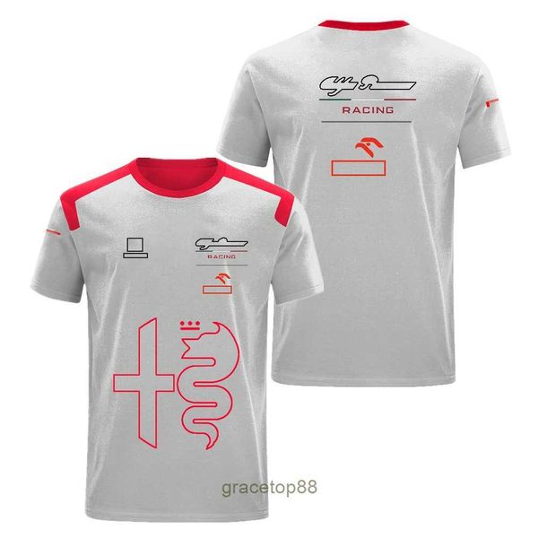 Nuove magliette da uomo e da donna Formula One F1 Polo Abbigliamento Top Team Fan Mezza manica Poliestere Ad asciugatura rapida Traspirante Può Aggiungere Taglia G6k3