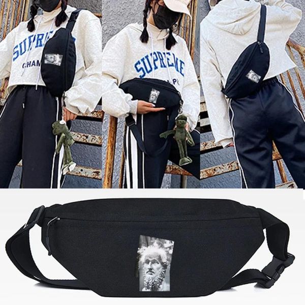 Taille Taschen Tasche Brust Frauen Schulter Gürtel Reise Männer Umhängetasche Fanny Pack Po David Drucken Hüfte Bum 2024 Mode handtasche