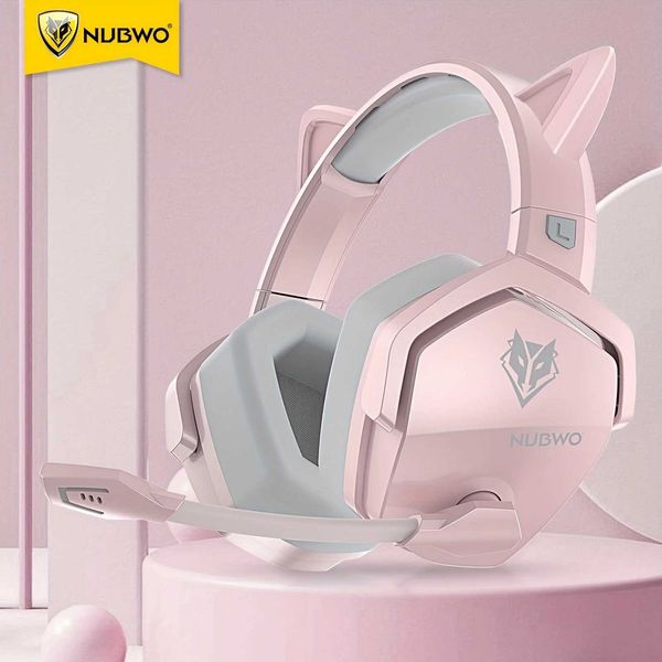 Headsets NUBWO G06 Dual Modes Wireless Gaming Headsets für PS5 PS4 PC Xbox One Series X Spiele 2,4 G Bluetooth Kopfhörer J240123