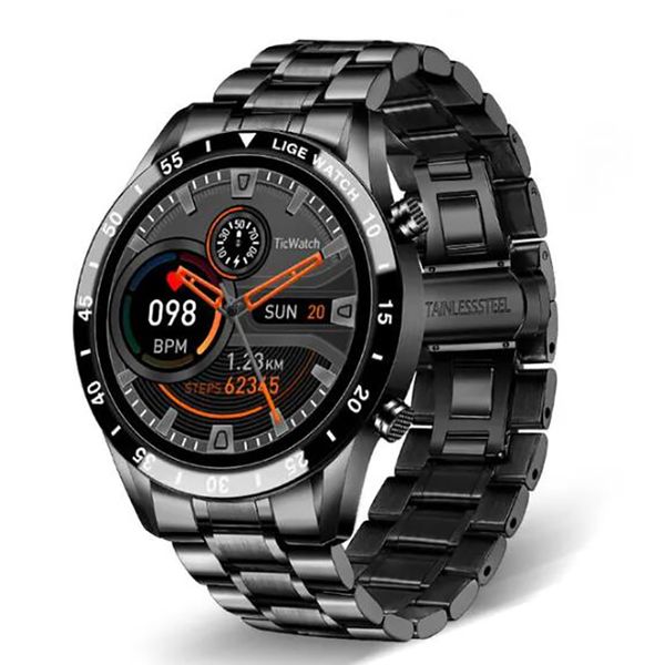 Full Circle Touchscreen Bluetooth Call Herren Smartwatch Wasserdichte Sportaktivität Fitness Uhrenbox