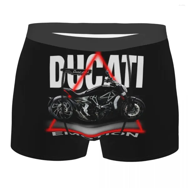 Unterhosen Custom Ducatis Motorrad Unterwäsche Männer Atmungsaktive Boxershorts Shorts Höschen Weich Für Homme