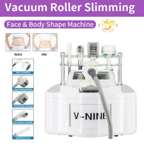 V9 Vela Body Shaping Vacuum 40K Cavitazione Dimagrante Rullo Massaggio Macchina Rimozione Grasso Face Lift577