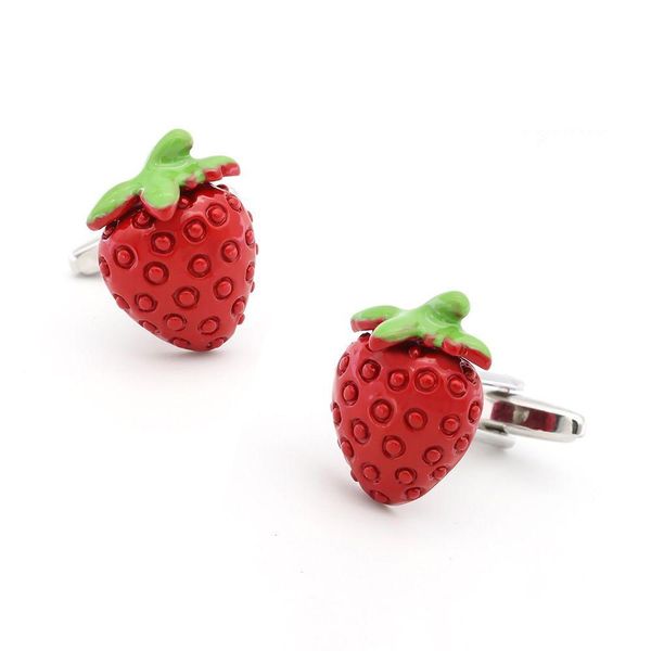 Запонки мужские французские запонки фруктовые красные Stberry Прямая доставка ювелирные изделия застежки для галстука Dh8S6