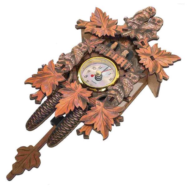 Настенные часы Ретро Декор Главная Гостиная Часы с кукушкой Бытовая форма птицы Спальня Офис