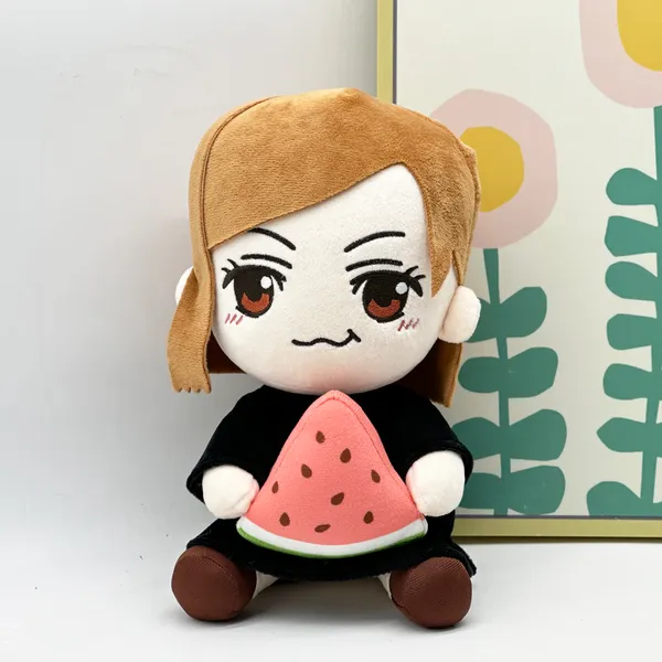 YORTOOB Das Mädchen mit der Wassermelone, Stofftier, Geburtstagsgeschenk für Cartoon-Fans und Heimdekorationen