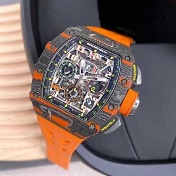 Orologio da polso RM Orologio da polso Richards Milles RM11-03 Serie di orologi meccanici automatici RM11-03 Ntpt Edizione limitata Edizione speciale Sport di moda