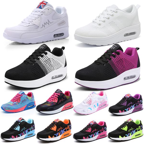 Scarpe da corsa da donna sneaker sportiva leggera tripla nera rosa viola Comode scarpe da ginnastica da ginnastica da passeggio con lacci