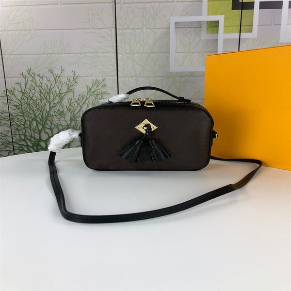 SAINTONGE MINI Bags Tassel Clutch messenger women real leather designer square packet purse crossbody evening shoulder bag St Sulp176H
