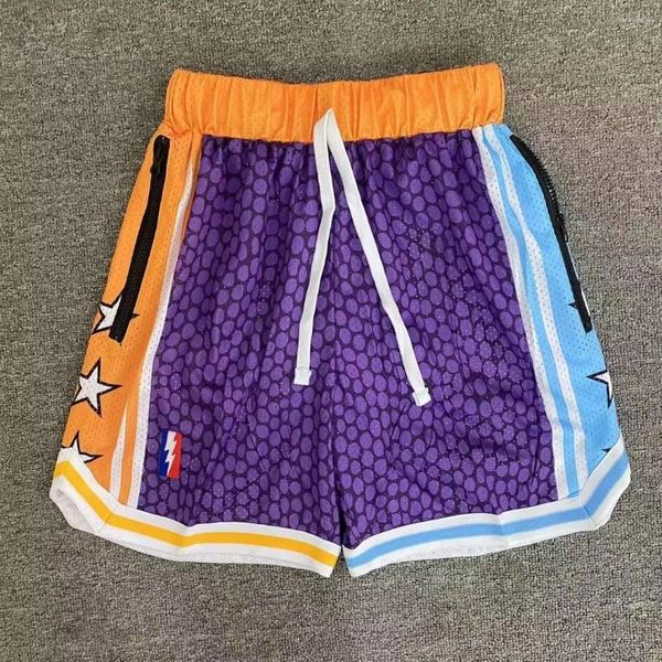 Pantaloni da donna Pantaloncini Rindu Cintura da uomo a doppio strato in rete con cerniera magica Cintura da basket retrò ad asciugatura rapida