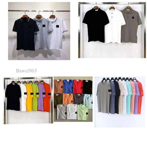 Мужские дизайнерские футболки-поло Повседневная мода из чистого хлопка с вышивкой Черные, белые, синие Многоцветные мужские и женские футболки Размер M-2xl 7f8u Tjei