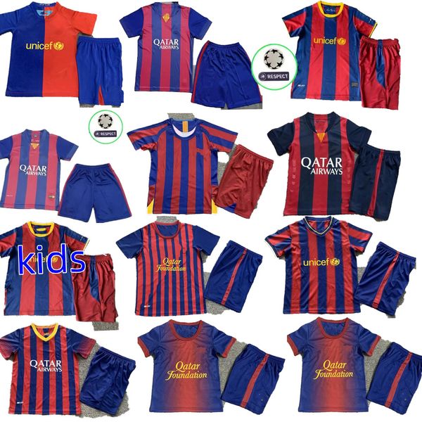 Barcelona klassisches Retro-Trikot HENRY Eto'o RONALDINHO 05 06 08 09 10 11 14 15 16 17 David Villa A.INIESTA XAVI SUAREZ MESSIS Vintage-Fußballtrikot für Kinder