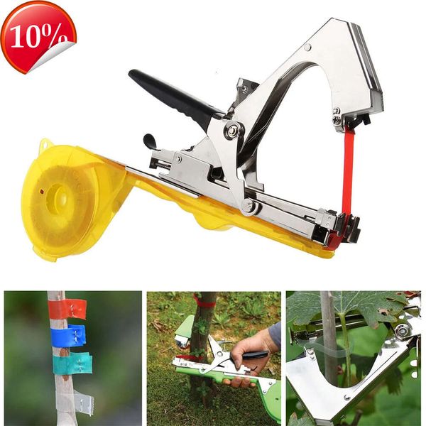 Neue Beschneidungswerkzeuge Bindemaschine Pflanze Garten Pflanze Tapetool Tapener + 10 Rollen Klebeband-Set für Gemüse, Trauben, Tomaten, Gurken, Pfeffer, Blumen