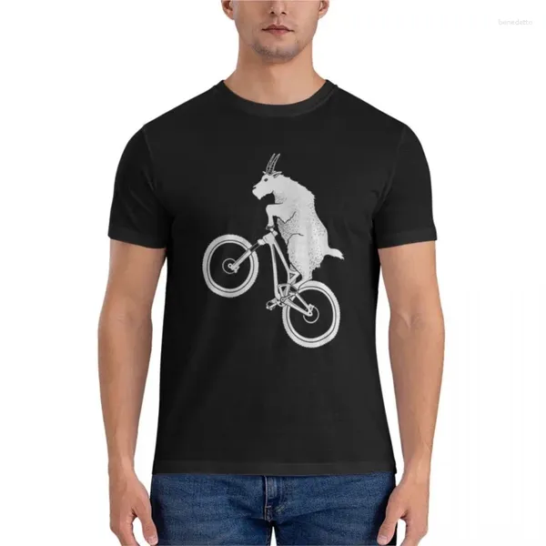 Herren Tank Tops Mountainbike Ziege Klassisches T-Shirt T-Shirt Taillierte T-Shirts Für Männer Jungen Tierdruck Herren Lustig