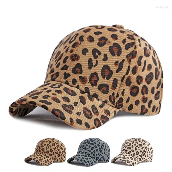 Bola bonés unisex leopardo impressão beisebol homens e mulheres hip hop boné ajustável chapéus de sol snapback inverno vintage pico chapéu