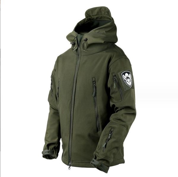 Herren Daunenparkas Lurker Shark Soft Shell Militärische Taktische Jacke Männer Wasserdichte Warme Windjacke Mantel Camouflage Mit Kapuze Us Army Tuch Otwsv