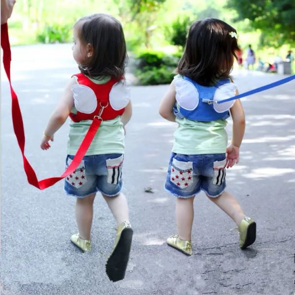 Cintura anti-smarrimento per bambini Imbracatura da passeggio per bambini Tracolla di sicurezza anti-smarrimento per bambini Cintura di sicurezza per bambini con design di angelo di moda BJ