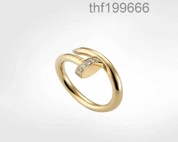 Designer anel mulher homem prego amor banda pedras design parafuso jóias casal amante prata anéis de ouro com original bag25011639xlj 9xlj