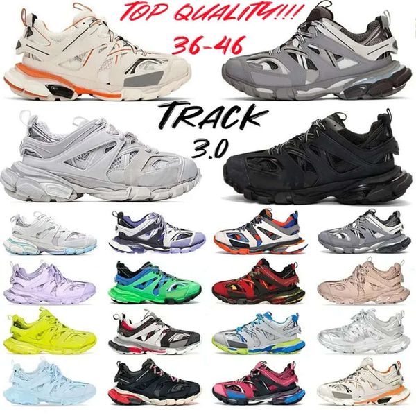 2023 nuove scarpe da donna stilista da uomo scarpe da ginnastica Track 3.0 scarpe da ginnastica di lusso Triple s Nero Bianco Rosa Blu Arancione Giallo Verde Tess.S. Gomma T da uomo drop shipping g54