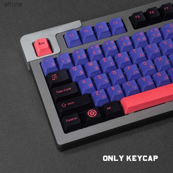 Клавиатуры Клавиатуры GMK CLONE NINJA Большой набор Cherry Profile PBT Keycap DYE-SUB Английские индивидуальные индивидуальные колпачки для механической клавиатуры 61/64/68 YQ240123