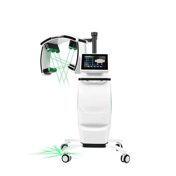 Terapia laser a diodi di luce verde smeraldo a basso livello indolore 532nm 10d Maxlipo Master Slim System Rimozione della cellulite Bruciare il grasso modellante del corpo