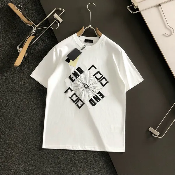 Yaz Yeni Erkek Tişört Basit Erkekler Yuvarlak Boyun Sıradan Geometrik Desen Saf Pamuk Kısa Kollu Moda Trendi Mektubu T-Shirt Yarım Koltan