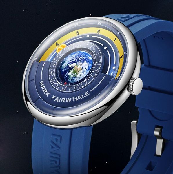 2023 i più nuovi orologi da uomo di moda Moon famoso marchio Mark Fairwhale cinturino in silicone sportivo impermeabile originale orologio da polso al quarzo terrestre uomo fw5700