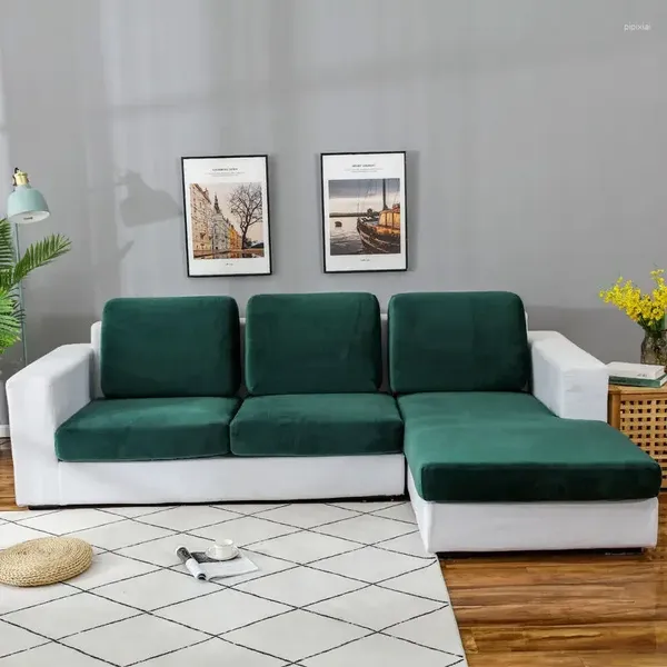 Cadeira cobre sofá elástico capa grossa veludo canto combinação almofada de alta qualidade sala de estar móveis antiderrapante proteção