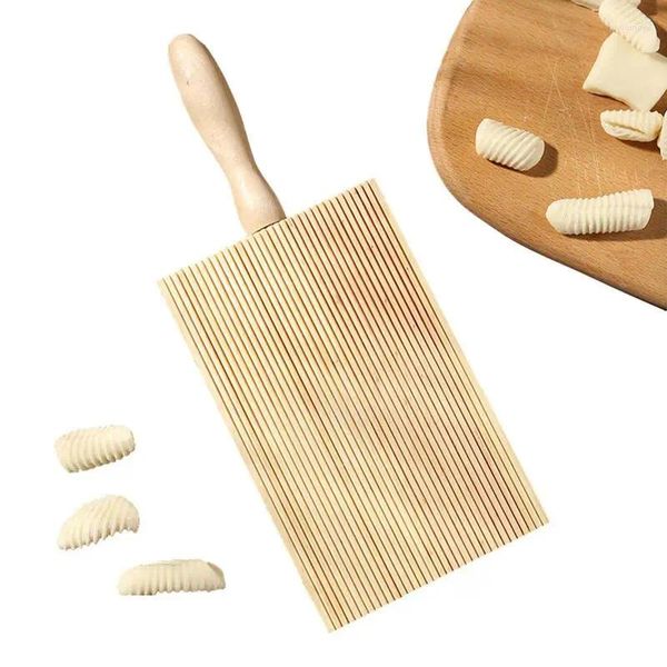 Backwerkzeuge Garganelli-Brett aus Holz, stabil, feine Textur, Nudelherstellung, Holz, praktisch, Wellenmuster, Gnocchi-Maker für italienische Küche