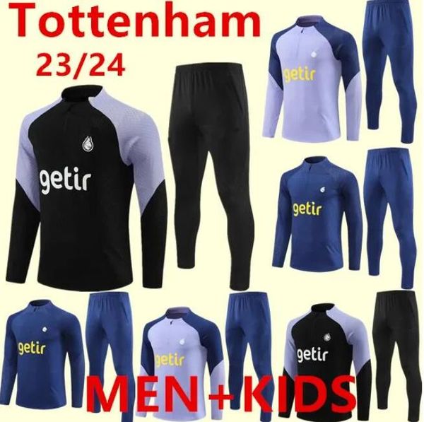 23 24 tottenham hotspur tute tuta da allenamento di calcio 2023 2024 Hotspur TOTTENHAM tuta da calcio kit da jogging chandal futbol survêtement set di piedi uomo bambino