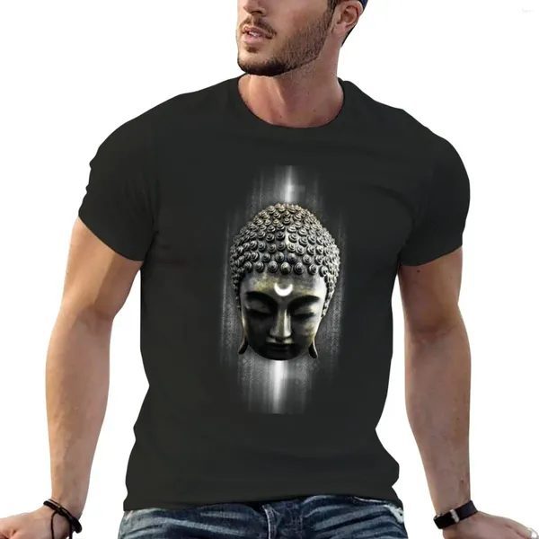 Magliette da uomo T-shirt Buddha Moon Maglietta nera oversize da uomo bianca