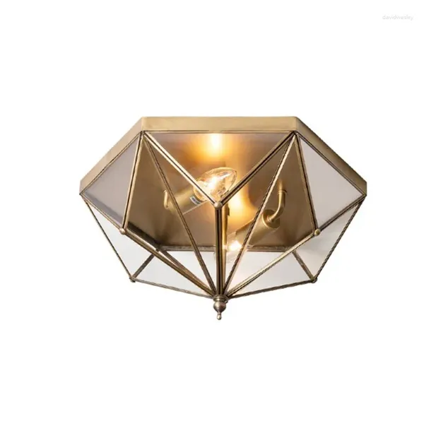 Deckenleuchten Vintage Gold Schwarz für Schlafzimmer Wohnzimmer Kindergang Balkon Küchenlampe