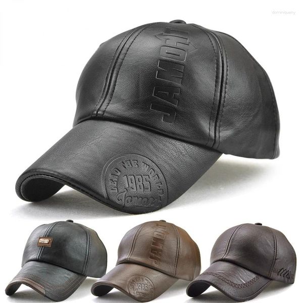 Berretti da baseball da uomo in pelle berretto da baseball moda sport esercito cappello militare uomo cappelli da camionista vintage in pelle di vacchetta britannica