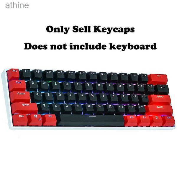 Teclados Teclados 1 conjunto 60% Keycaps PBT Backlit Key Caps para teclado mecânico RK61 ALT61 GH60 Anne Poker OEM Perfil ANSI 61 Layout Keycap YQ240123