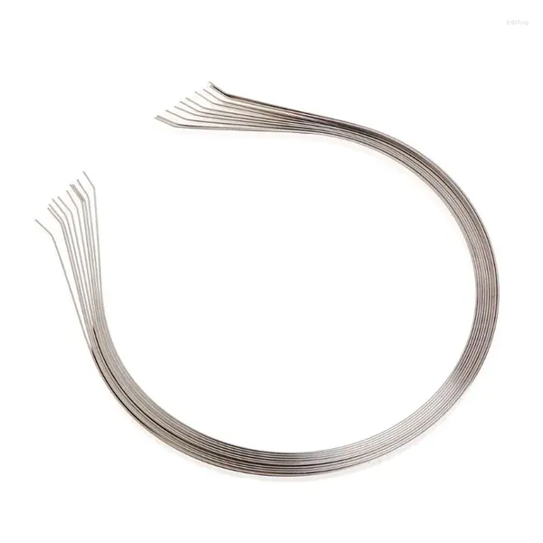 Acessórios de cabelo 10pcs 5mm faixa de cabeça de metal liso em branco para artesanato DIY