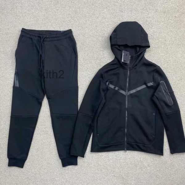 Moda Grosso Designer Tech Fleece Treino Homens Mulher Calças Esportes Zip Jaqueta Jogger Pant Fatos Mulheres Corredores Com Capuz Casacos Tamanho XD54