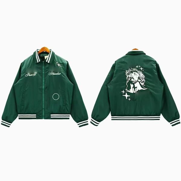 Designer mens jaqueta preto verde outono primavera jaquetas casaco de beisebol moda feminina carta geométrica impressa jaquetas de manga comprida com capuz zip up roupas
