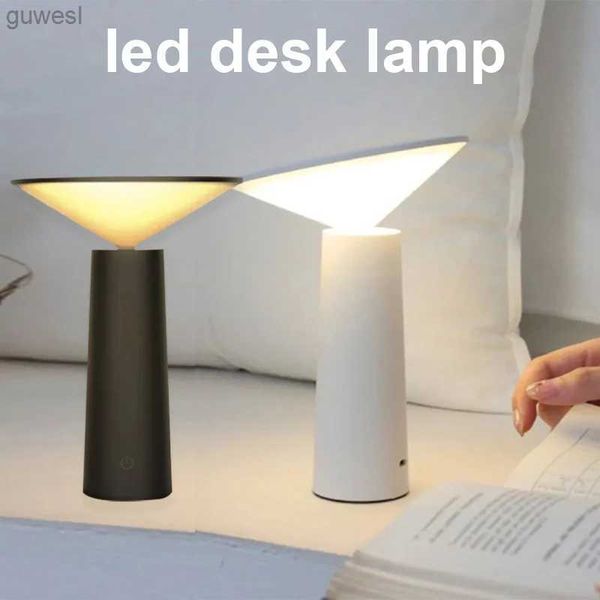 Schreibtischlampen Neue moderne Schreibtischlampe USB LED Tischlampe Schlafzimmer Lesebuch Licht LED Tisch Touch Sensor USB Lade Schreibtischlampe für Studie YQ240123