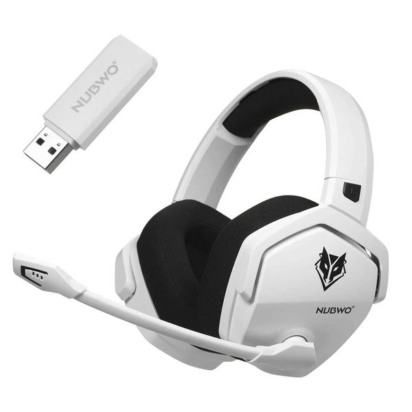 Fones de ouvido NUBWO G06-BT (versão 3031) Fone de ouvido sem fio para jogos para PS4 PS5 PC sobre fones de ouvido com microfone 2.4G 3.5 Fone de ouvido com fio para jogos J240123