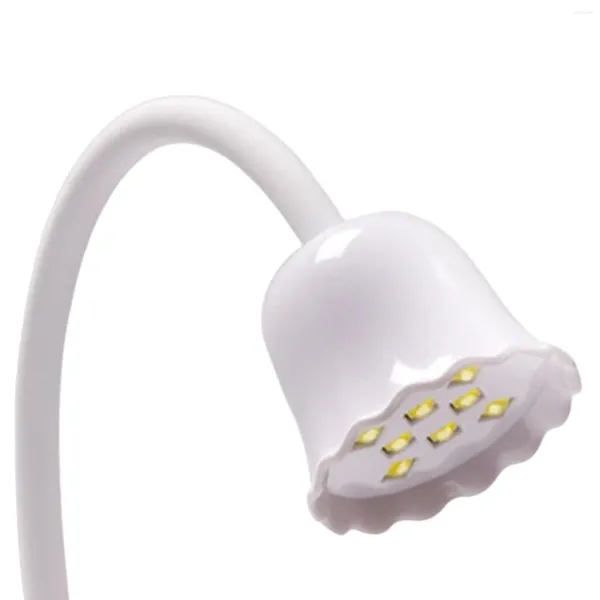 Nageltrockner LED-Lampe mit Spiegelkunstwerkzeugen Wiederaufladbare 8-teilige tragbare flexible 20-W-Trocknermaschine für Fingernägel
