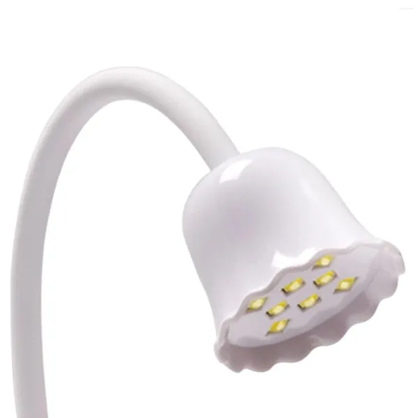 Lampada a LED per asciuga unghie con strumenti per l'arte dello specchio Macchina per asciugatrice flessibile portatile ricaricabile da 8 pezzi da 20 W per unghia