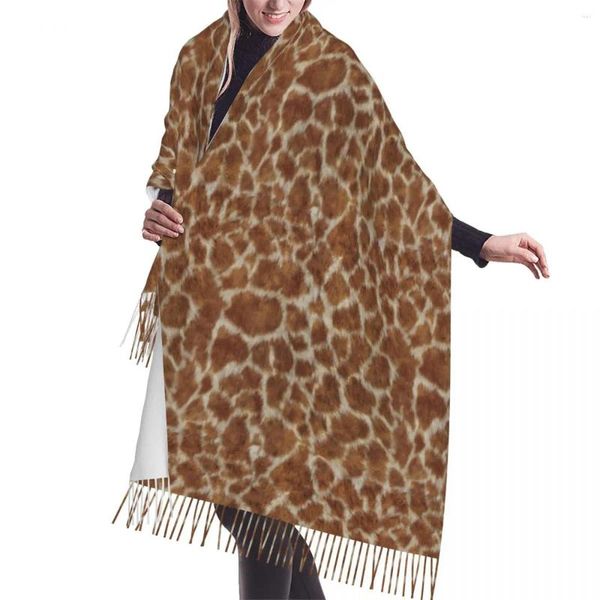 Schals Giraffe Frauen Sacrf Marke Kaschmir Winter Schal Tier Designer Frühling Decke Damen Drop